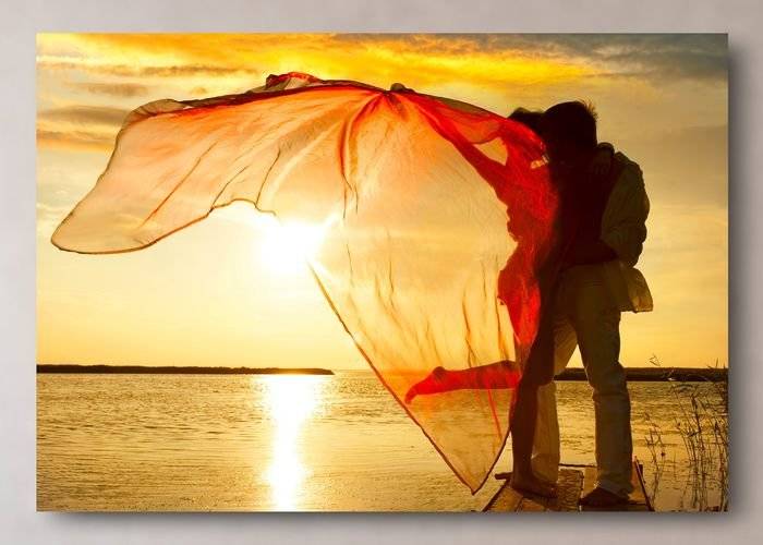 Tablou canvas - Romantism in lumina apusului