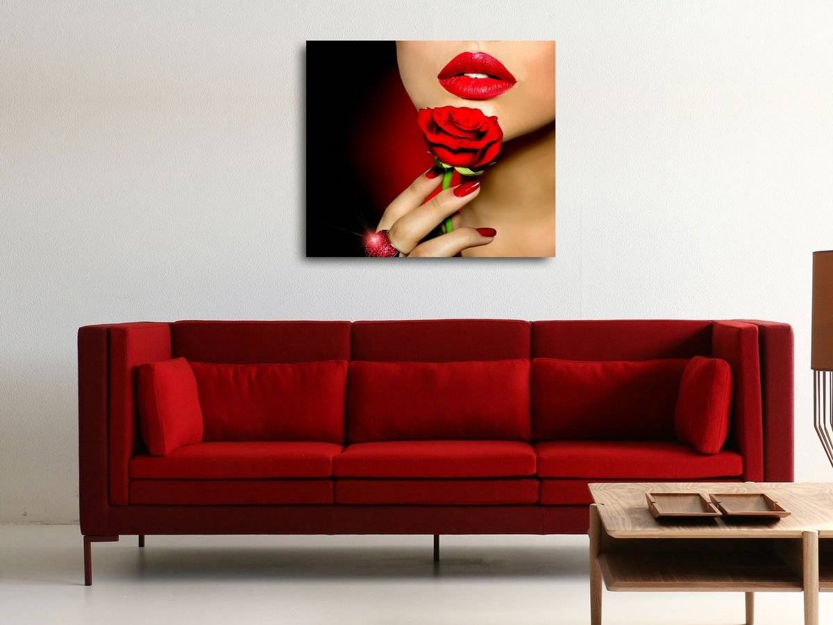 Tablou canvas - Rosu pasional