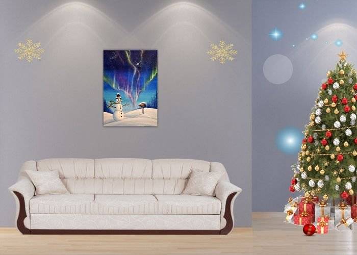 Tablou canvas - Spre casa lui Mos Craciun