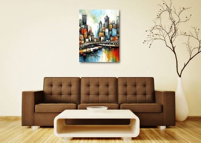 Tablou canvas - Urban abstract landscape