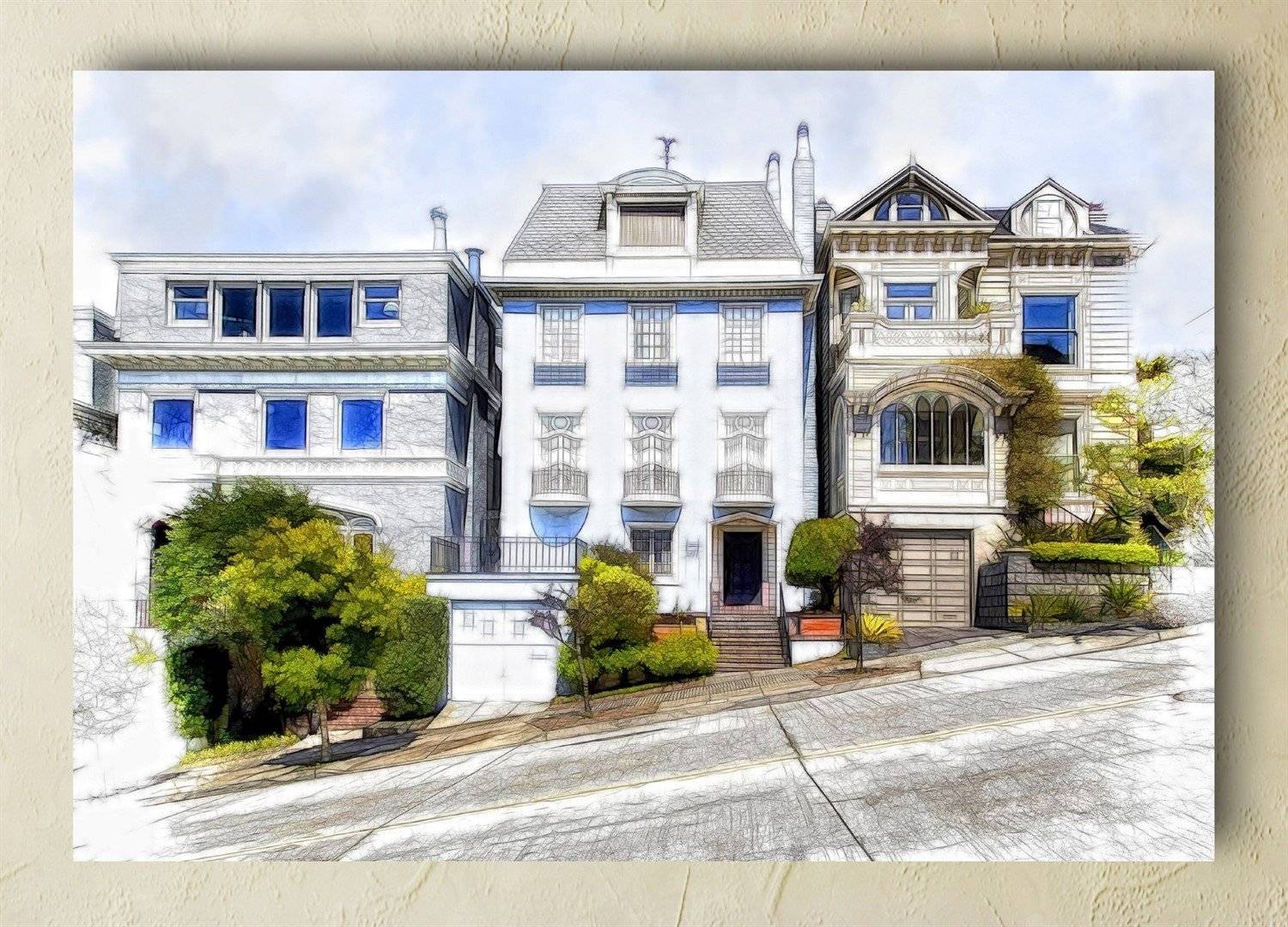 Tablou canvas -San Francisco - Strada in panta