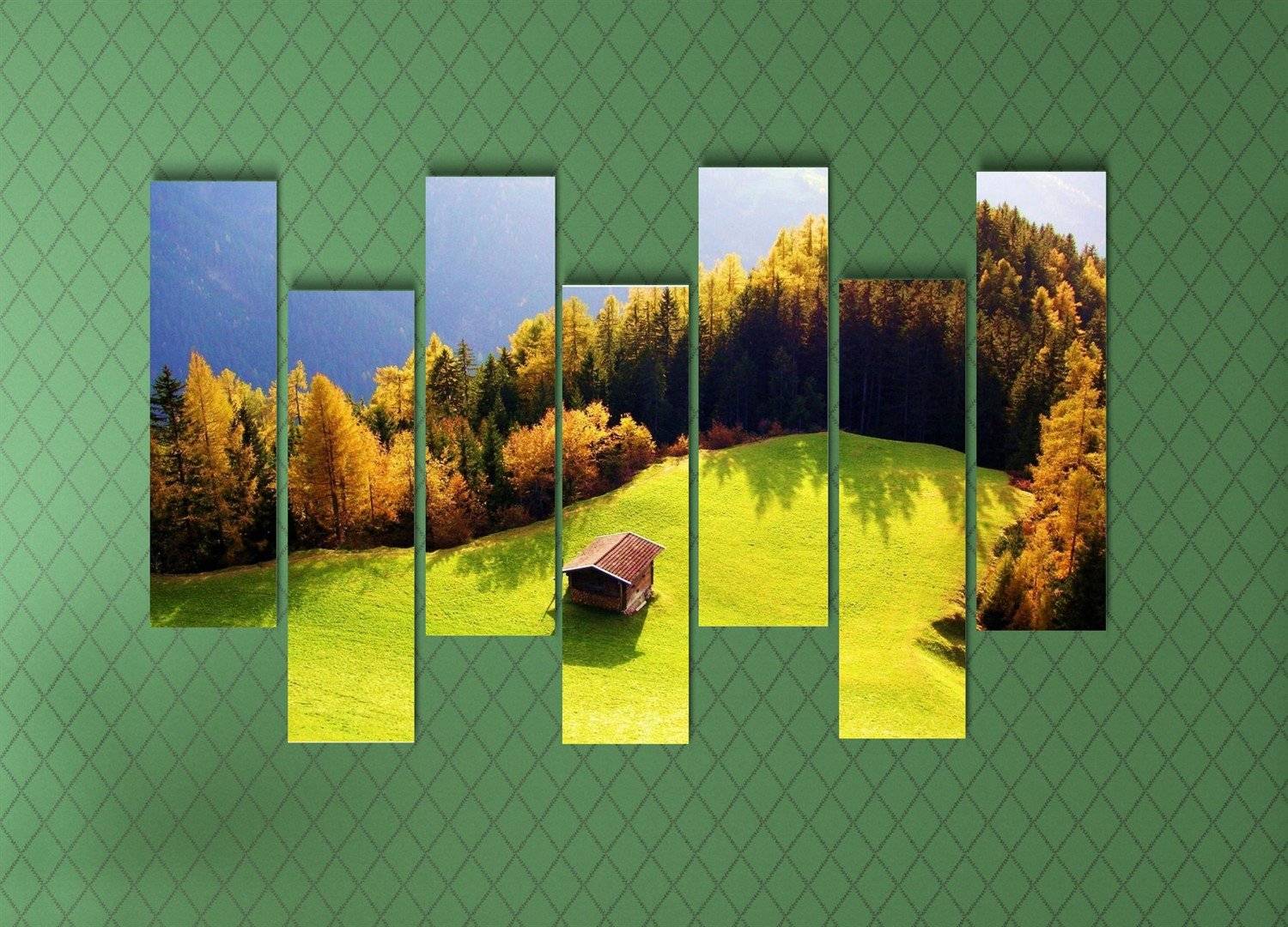 Tablou multicanvas - Anexa pe pajiste alpina