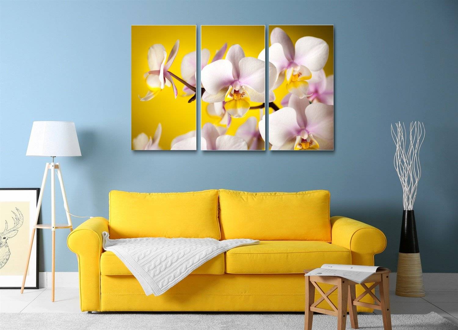 Tablou multicanvas - Detaliu orhidee