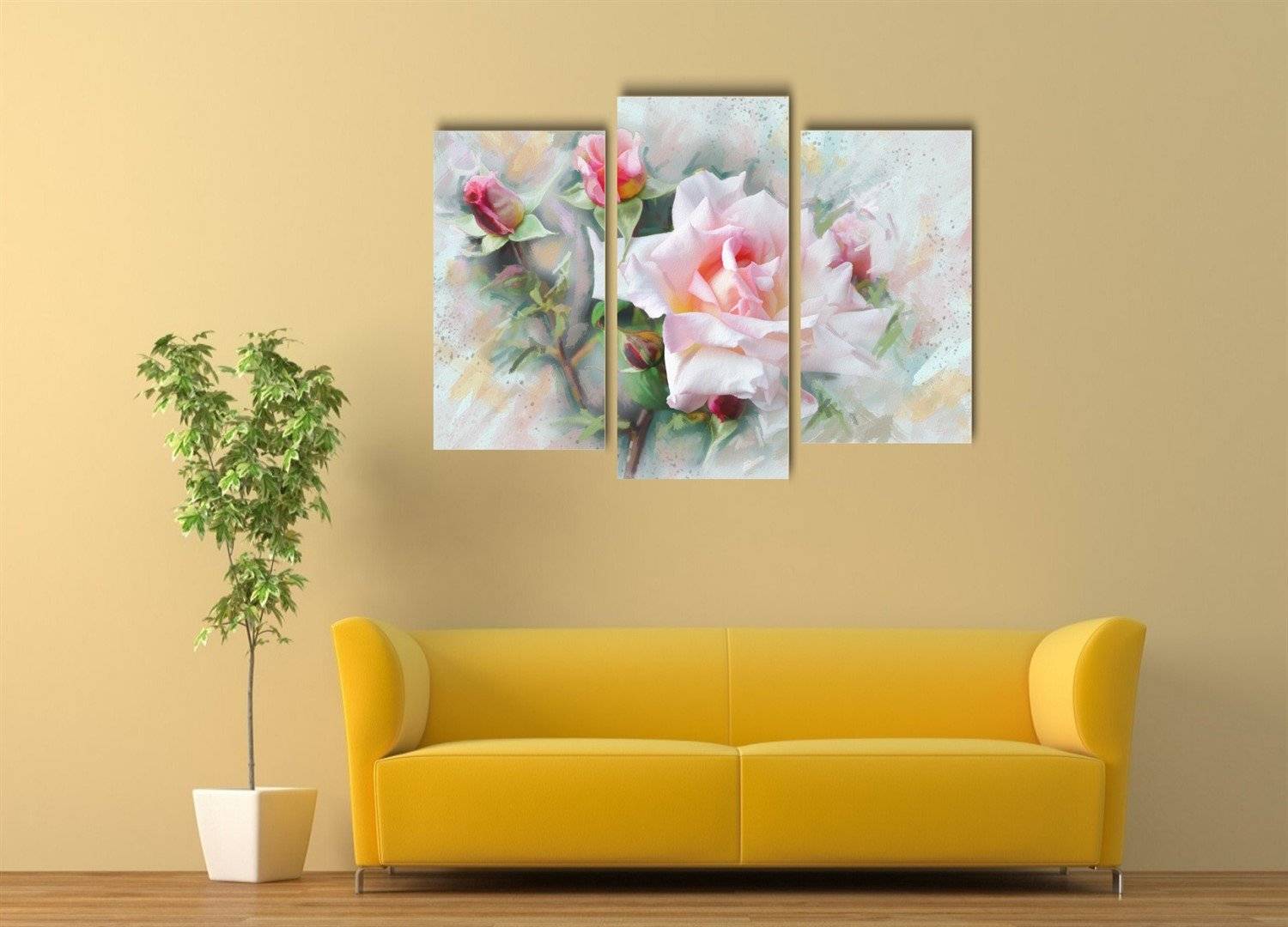 Tablou multicanvas - Delicatetea rozelor