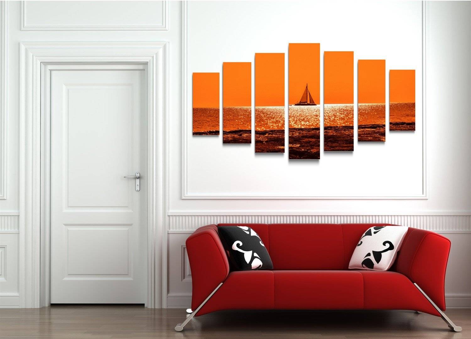 Tablou multicanvas - Navigator pe marea linistita