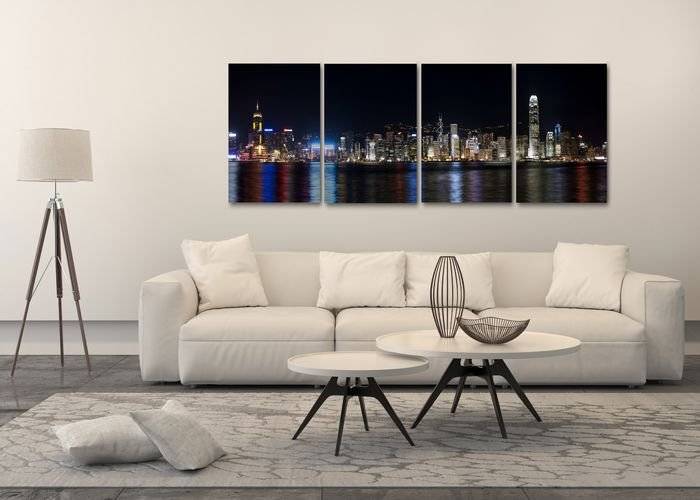 Tablou multicanvas - Nocturna Hong Kong