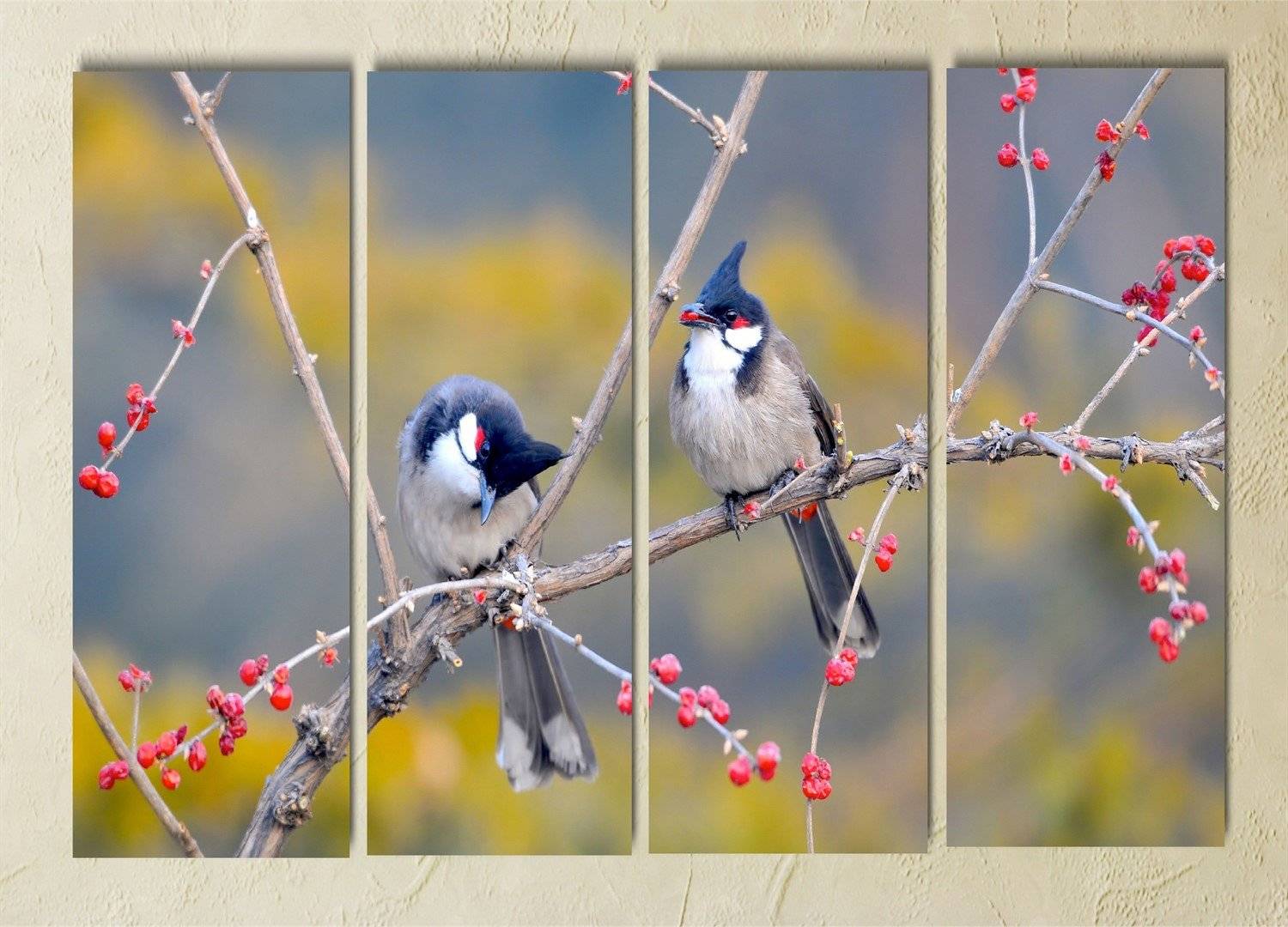 Tablou multicanvas - Pasarele pe ramura