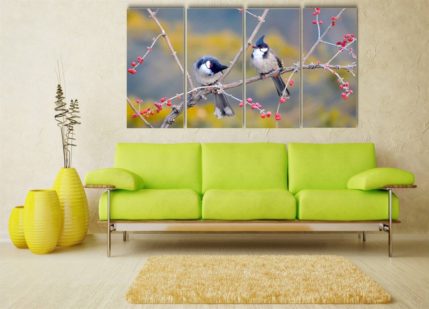 Tablou multicanvas - Pasarele pe ramura