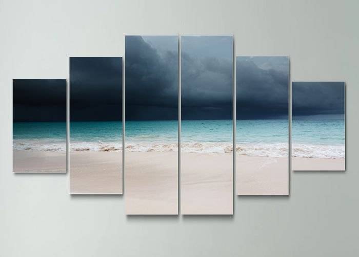 Tablou multicanvas - Nori grei peste Caraibe
