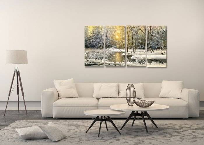 Tablou multicanvas - Zi de iarna in padure