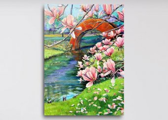 Tablou canvas - Anotimpul magnoliilor