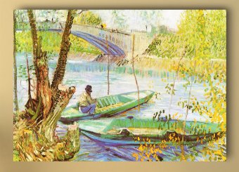 Tablou canvas -Primavara la pescuit- Van Gogh