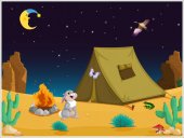 Poster - Cerul noptii - foto poster decorativ pentru camera copilului