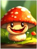 Poster copii-Ciupercuta vesela-foto poster decorativ 