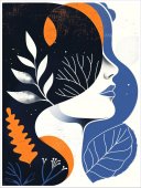Poster boho art - Profil boho