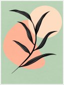 Poster boho art - Ramura si sfera