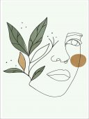 Poster boho art - Schita portret