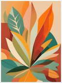 Poster boho art - Snop de frunze