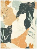 Poster boho art - Pastel abstract