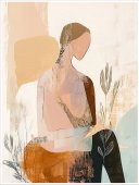 Poster boho art - Portret de fata