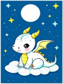 Poster copii-Baby dragon-foto poster decorativ 