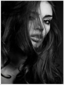 Poster beauty - Model in alb si negru