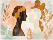 Poster boho art - Siluete indragostiti