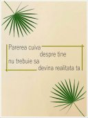 Poster motivational - Despre opinii