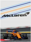 Poster sportiv - McLaren Racing - foto poster decorativ pentru perete
