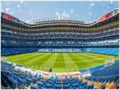 Poster sportiv - Stadionul Santiago Bernabeu - foto poster decorativ pentru perete