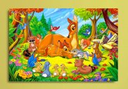 Tablou canvas - Bambi si prietenii