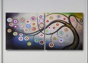 Tablou canvas - Copac-viziune abstracta
