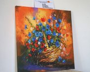 Tablou canvas - Cos cu flori