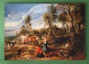 Tablou canvas - Laptarese si bovine - Peter Paul Rubens