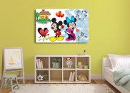 Tablou canvas - Mickey si Minnie - fiorii dragostei