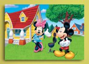 Tablou canvas - Mickey si Minnie la gratar