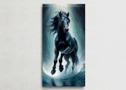 Tablou canvas - Mustang negru