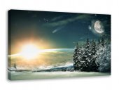 Tablou canvas - Noapte montana iarna