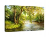 Tablou canvas - Rasarit de vara Tree River 
