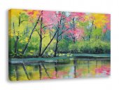 Tablou canvas - Simfonia primăverii pe lac