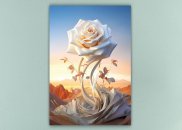 Tablou canvas - Trandafir delicat abstract