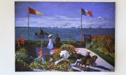 Tablou canvas -Jardin a Sainte Adresse - Claude Monet