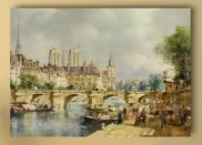 Tablou canvas -Paris - Sena si Notre Dame