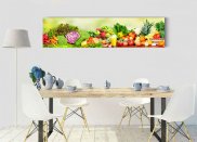 Tablou canvas panoramic - Fructe si legume