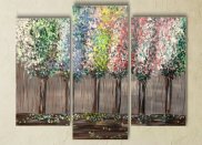 Tablou multicanvas - Copaci in lumina impresionismului