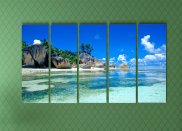 Tablou multicanvas - Plaja tropicala